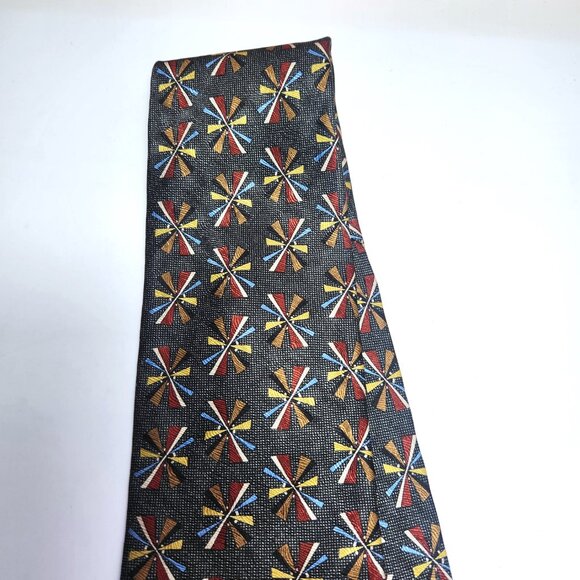 Gianfranko Ruffini Men's Necktie 100% Silk Geometric Pattern W-3.75 L-55 - Picture 3 of 5